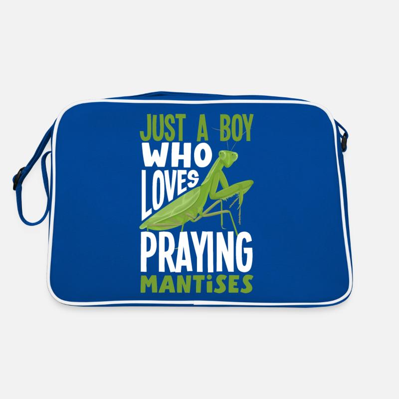 Insect Bug Collector Just a Boy Who Loves Praying Retro Bag