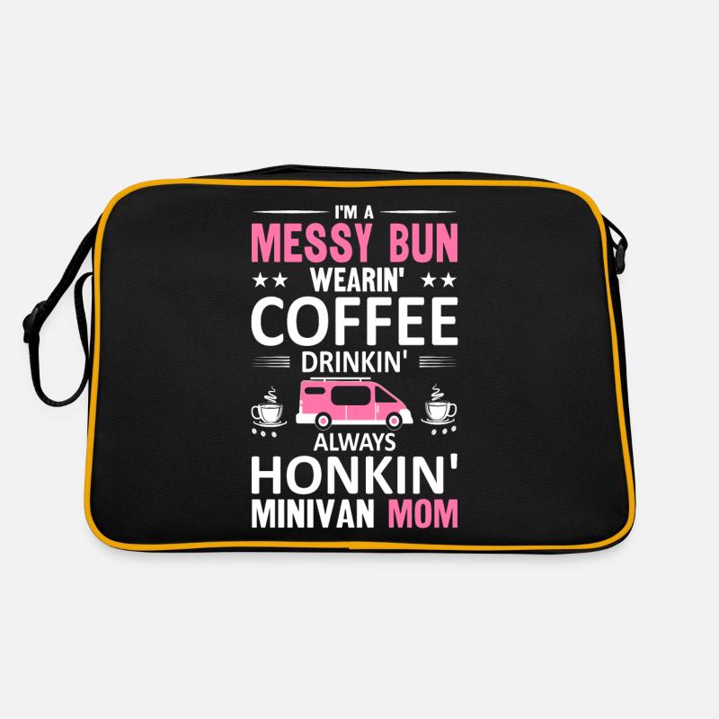 Minivan Super Mom fährt Minivan Moms Lifestyle Retro Tasche