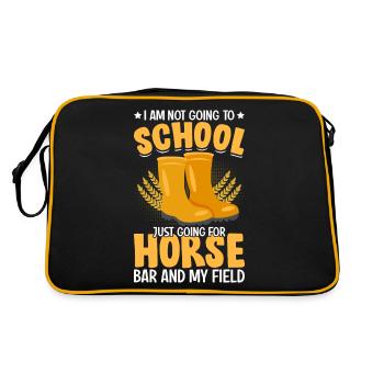 Farmer School Farming Quota for Farmers - Retro Bag - black/gold - Back