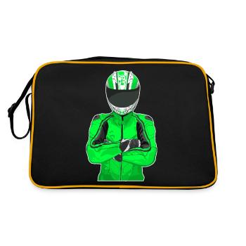 Moto Lifestyle / Moto / Moto motard - Sac Retro - noir/or - Dos