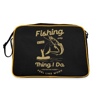 La pêche n’est pas seulement un passe-temps La pêche de la fête des pères - Sac Retro - noir/or - Dos