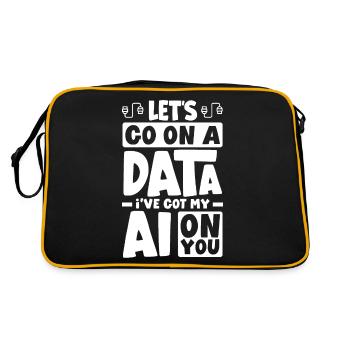 Allons-y sur un ordinateur Data J’ai mon IA sur votre ordinateur - Sac Retro - noir/or - Dos