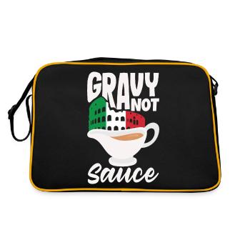 Gravy Design for an Italian Food Lover - Retro Bag - black/gold - Back