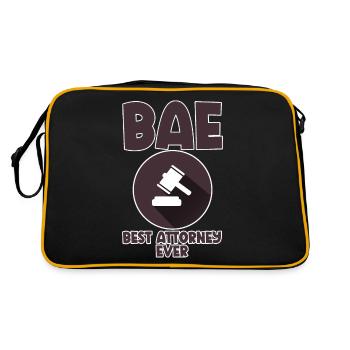 Bae Best Attorney Ever 4 - Retro Bag - black/gold - Back
