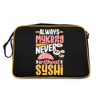 Mukbang et Sushi - Sac Retro - noir/or - Dos