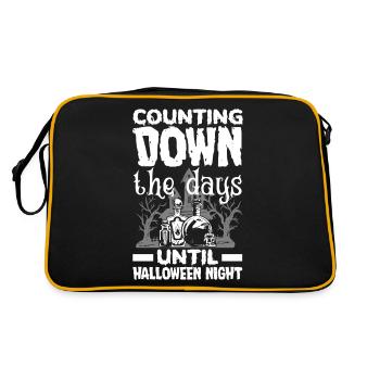 Compte à rebours jusqu’à la nuit d’Halloween - Sac Retro - noir/or - Dos
