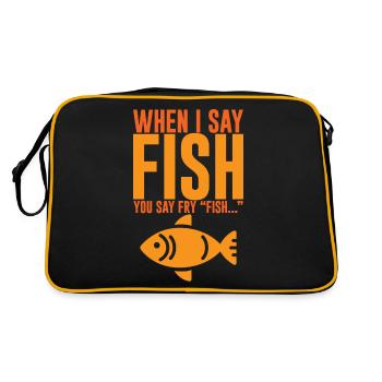 Quand je dis poisson, vous dites frire, poisson... 2 - Sac Retro - noir/or - Dos