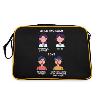 Design étudiant pour les jeunes fiers Pinoys - Sac Retro - noir/or - Dos