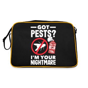 Got Pests? Funny Pest Control Exterminator - Retro Bag - black/gold - Back
