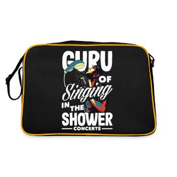 Guru of Singing in the Shower Funny Music Lover - Retro Bag - black/gold - Back