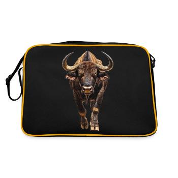 Büffel - Retro Tasche - Schwarz/Gold - Hinten