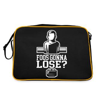 Foos going to lose? Funny Table Football Saying - Retro Bag - black/gold - Back