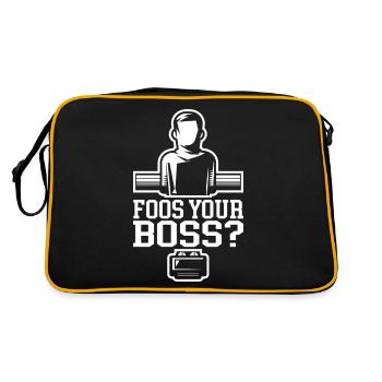 Baby-foot de baby-foot drôle - Sac Retro - noir/or - Dos