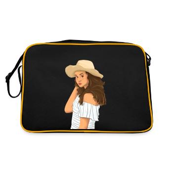Summer Girl - Retro Bag - black/gold - Back