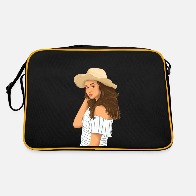 Sommermädchen Retro Tasche