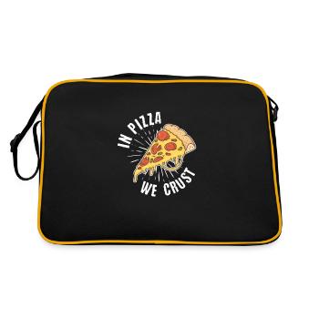 Dans la pizza, nous croûterons les amants mignons - Sac Retro - noir/or - Dos