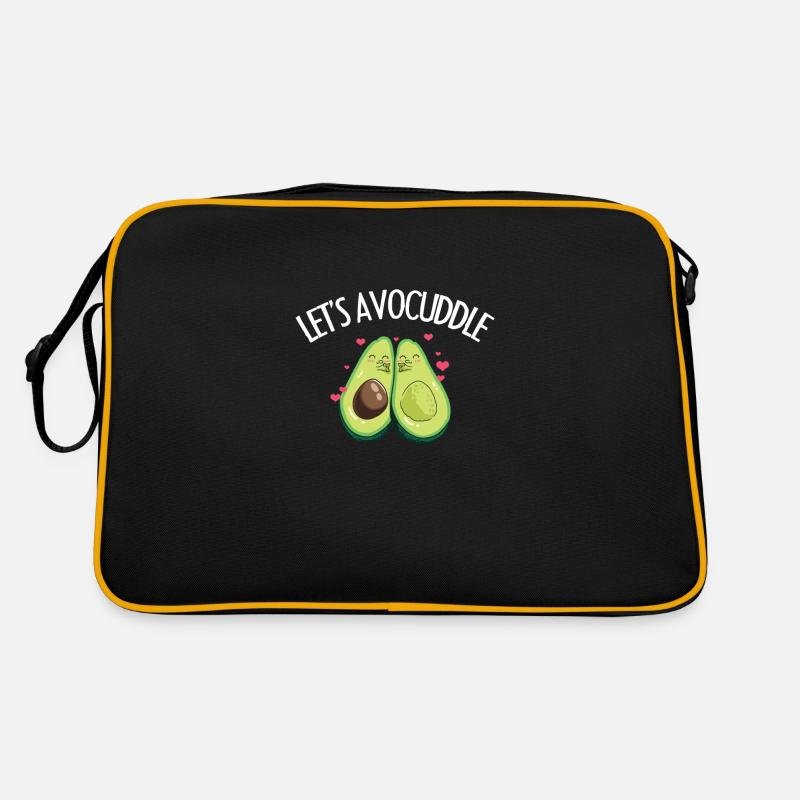 Avocado Eater Cute Let's Avocuddle Couple Gift Sac Retro