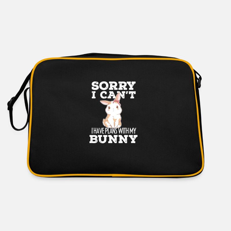 Lièvre mignon j'ai des plans avec mon cadeau de lapin Sac Retro
