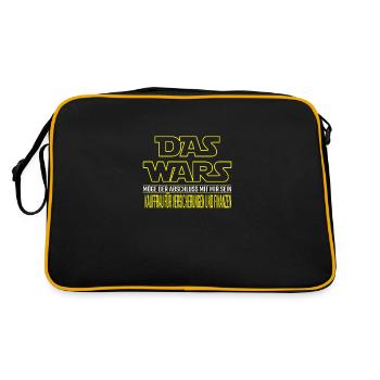 Das Wars Kauffrau für Versicherungen und Finanzen - Retro Tasche - Schwarz/Gold - Hinten