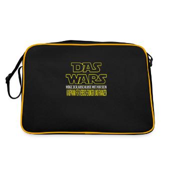 Das Wars Kaufmann für Versicherungen und Finanzen - Retro Tasche - Schwarz/Gold - Hinten