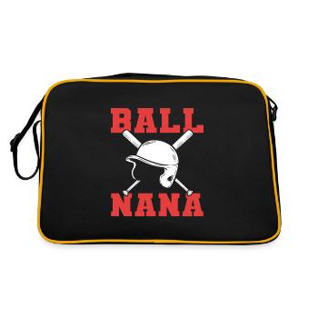 Softball Joueurs de softball - Sac Retro - noir/or - Dos