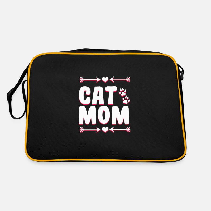 Katzen Mutter Retro Tasche