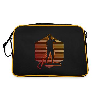 Standup Paddle Standup Paddleboard Stand up Paddli - Retro Bag - black/gold - Back