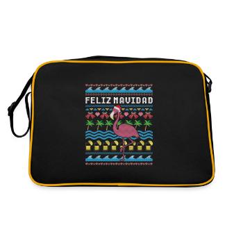 Feliz Navidad Noël moche - Sac Retro - noir/or - Dos