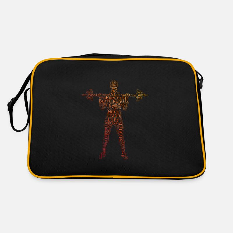 Cardio Endurance Training Strength Training Weightlifting Retro Bag