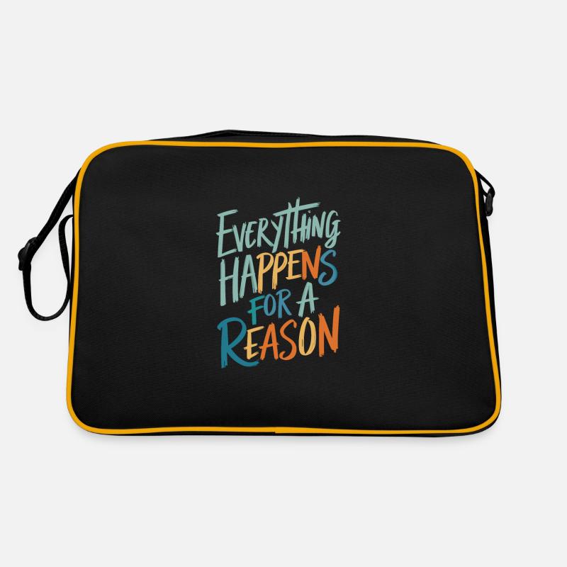 Everything Happens For A Reason Retro Tasche