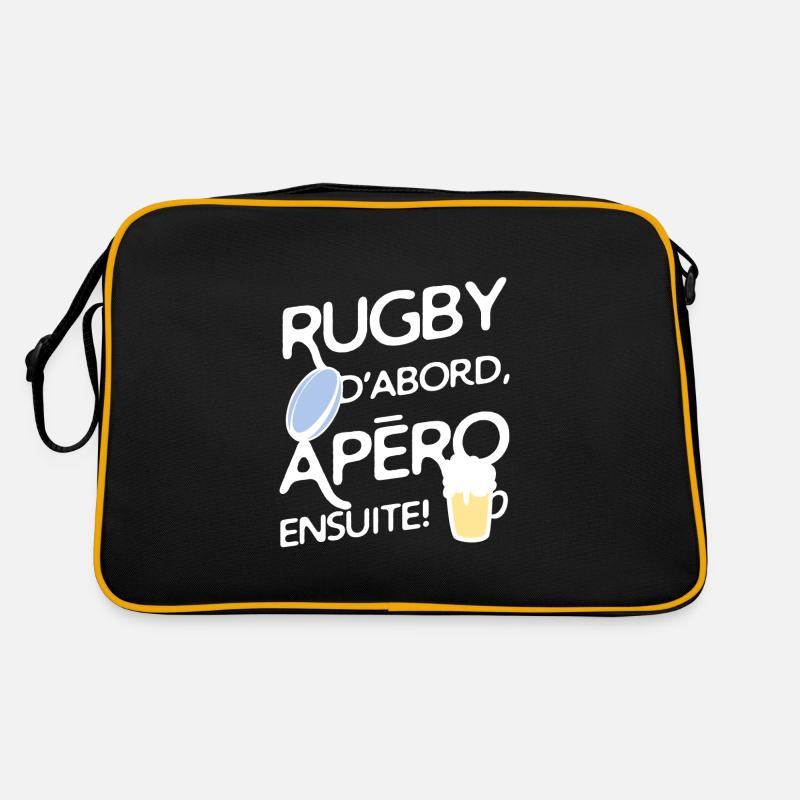 Rugby et apéro Sac Retro