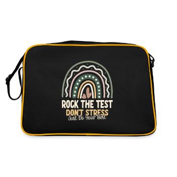 Rock the test - Retro Bag - black/gold - Back