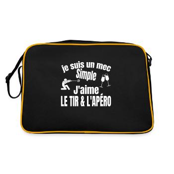 tir et apéro - Sac Retro - noir/or - Dos