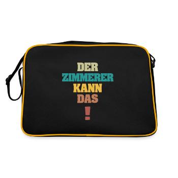 Carpenter as funny - Retro Bag - black/gold - Back