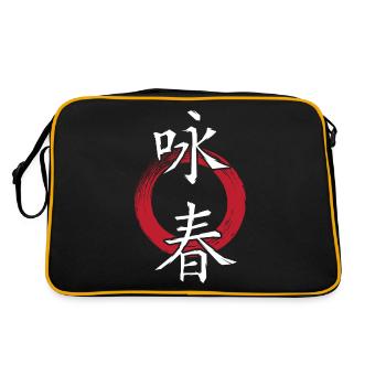 Wingtsun Wing chun Chinese Characters - Retro Bag - black/gold - Back