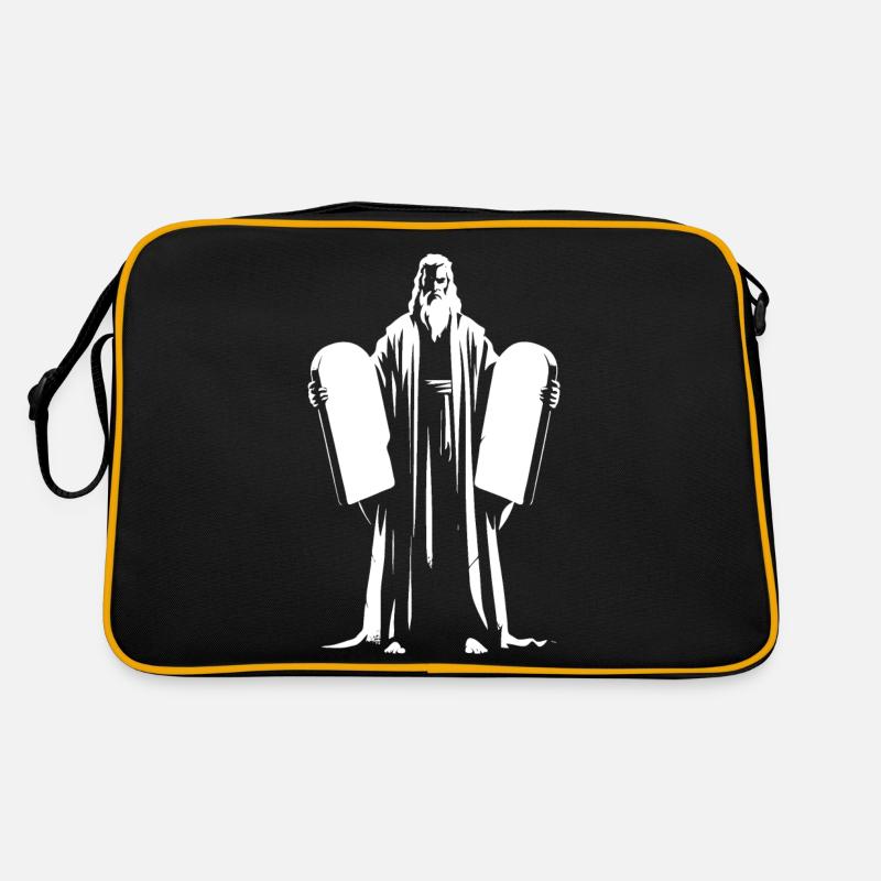 Moïse avec les 10 commandements - Bible Fan Design Sac Retro
