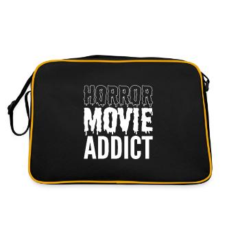 Horror movie addicted moviegoers poison - Retro Bag - black/gold - Back
