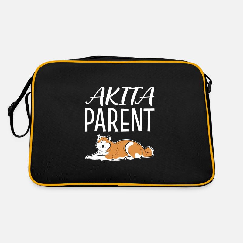 Akita Elternteil Hundeltern Geschenk Retro Tasche