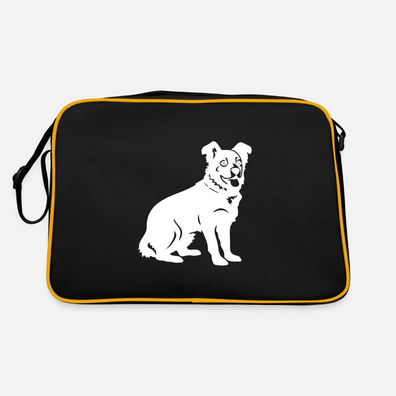 Corgi Hund Silhouette Retro Tasche
