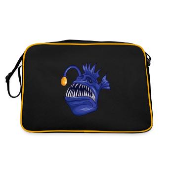 Poisson pêcheur effrayant - Sac Retro - noir/or - Dos