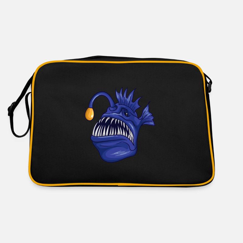 Poisson pêcheur effrayant Sac Retro