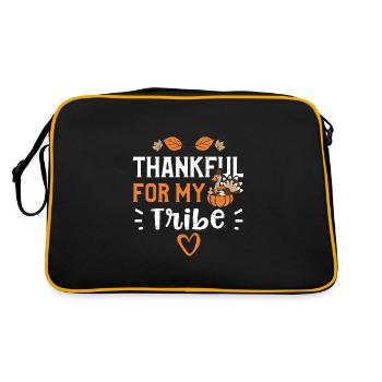 Thankful For My Tribe - Retro Bag - black/gold - Back