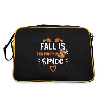 L’automne est pour les épices à la citrouille - Sac Retro - noir/or - Dos