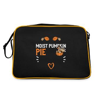 Moist Pumpkin Pie - Thanksgiving - Retro Bag - black/gold - Back