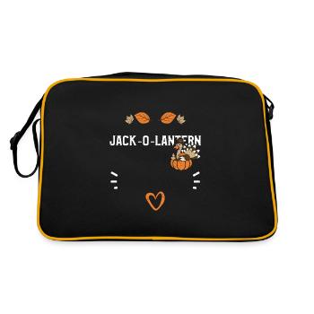 Jack-O-Lantern - Action de grâce - Sac Retro - noir/or - Dos