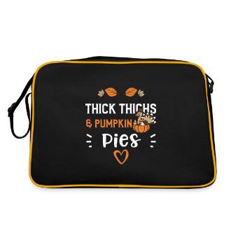 Cuisses épaisses & tartes à la citrouille - Sac Retro - noir/or - Dos