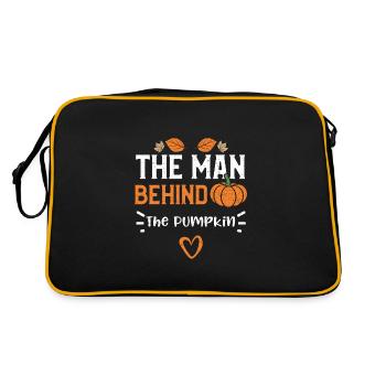 The Man Behind The Pumpkin - Retro Bag - black/gold - Back