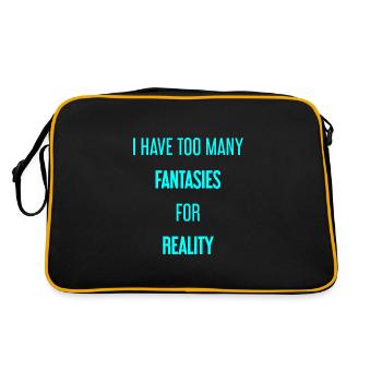 Fantasies for reality - This is where magic is created! - Retro Bag - black/gold - Back