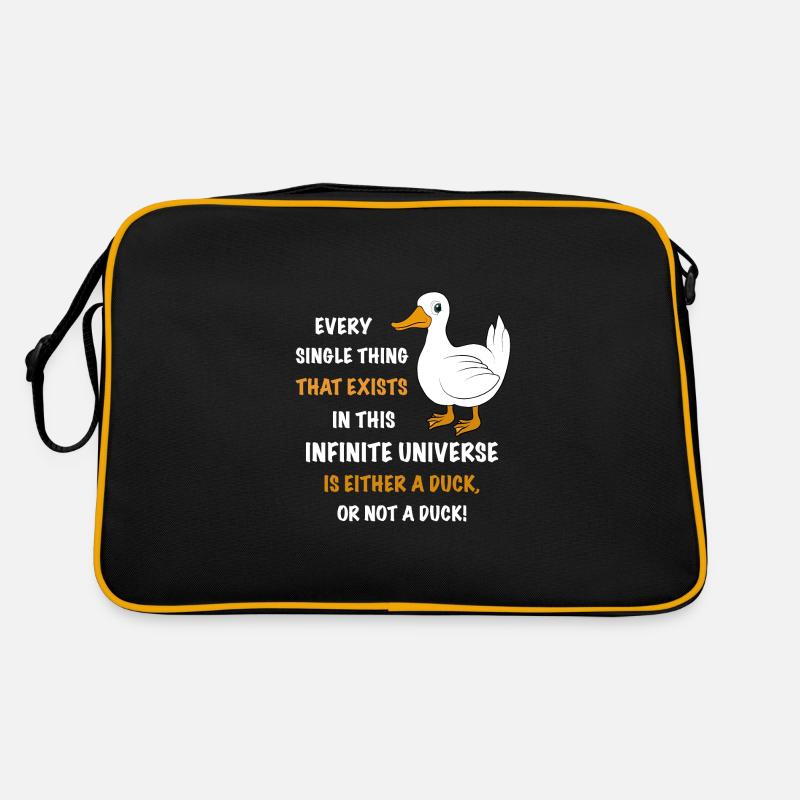 Funny duck saying Retro Bag