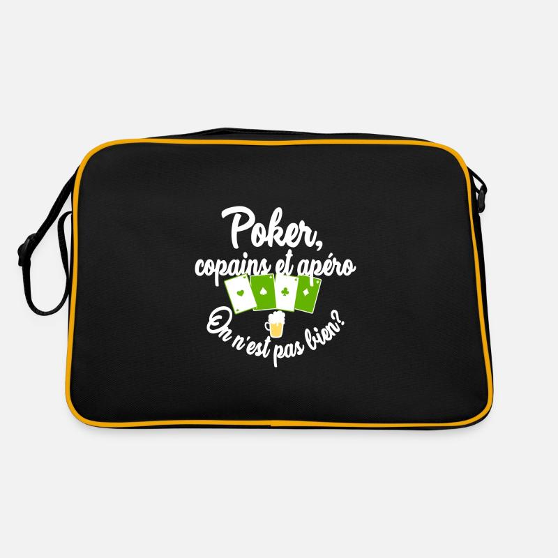 Poker, copains et apéro Sac Retro